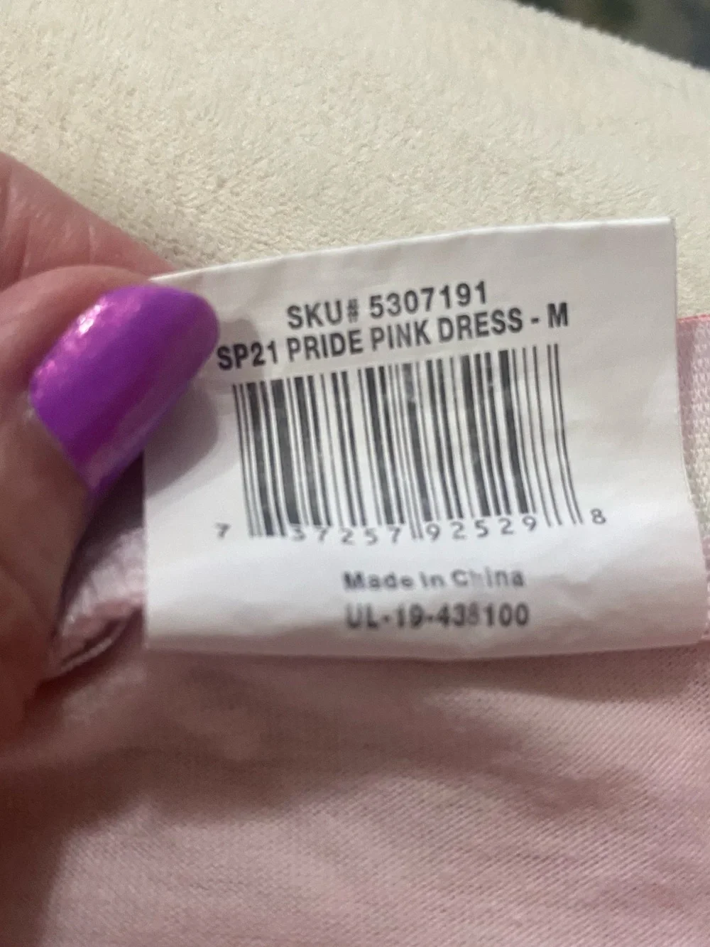 Pink 'Pride' Rainbow Tulle Dog Dress